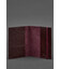 Шкіряна обкладинка для паспорта 1.0 бордова картинка, зображення, фото