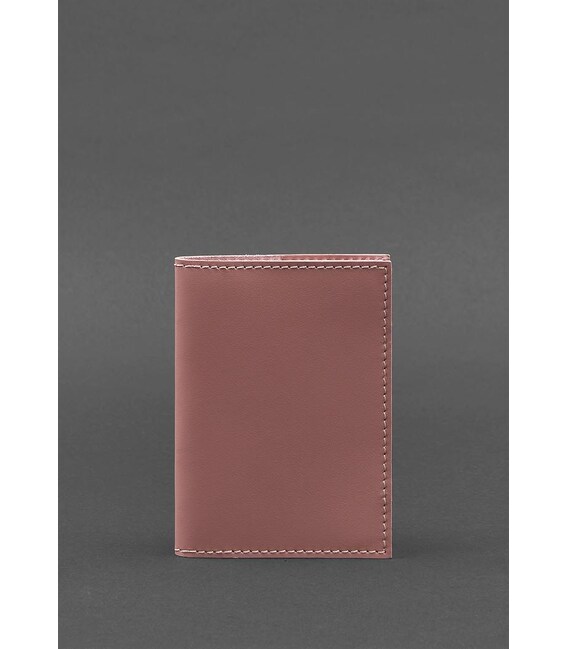 Кожаная обложка для паспорта и военного билета 1.2 розовая фото, картинка, изображение