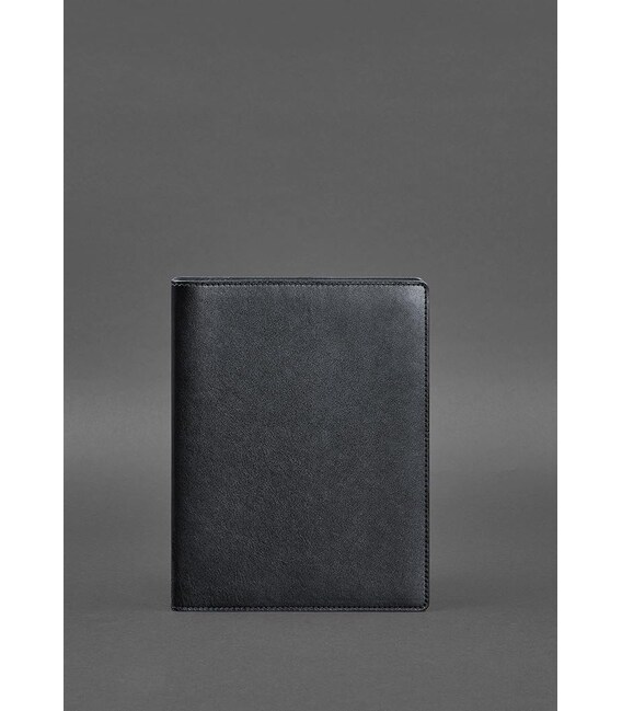 Кожаный блокнот на сегрегаторе (мягкая обложка на кольцах) 13.0 темно-синий фото, картинка, изображение