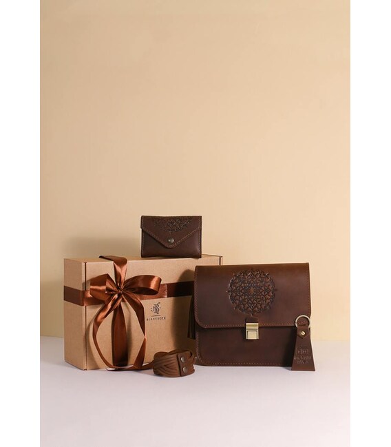 Женский подарочный набор кожаных аксессуаров Мюнхен фото, картинка, изображение