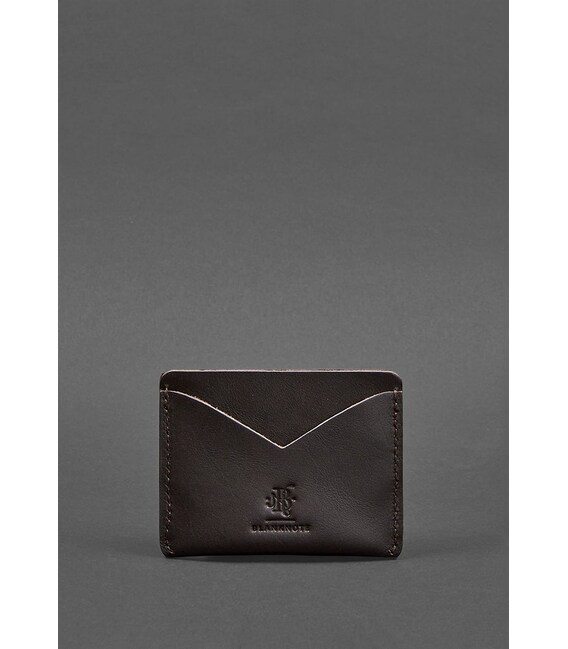 Кожаная визитница 5.0 коричневая фото, картинка, изображение