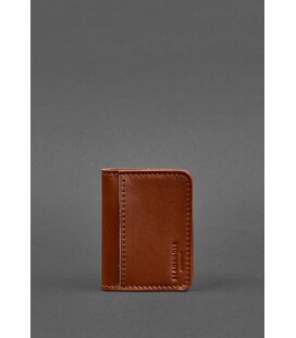 Шкіряна обкладинка для ID-паспорта і водійського повсідчення 4.0 світло-коричнева картинка, зображення, фото