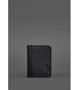 Обкладинка для ID-паспорта і водійського повсідчення 4.0 чорна Crazy Horse картинка, зображення, фото