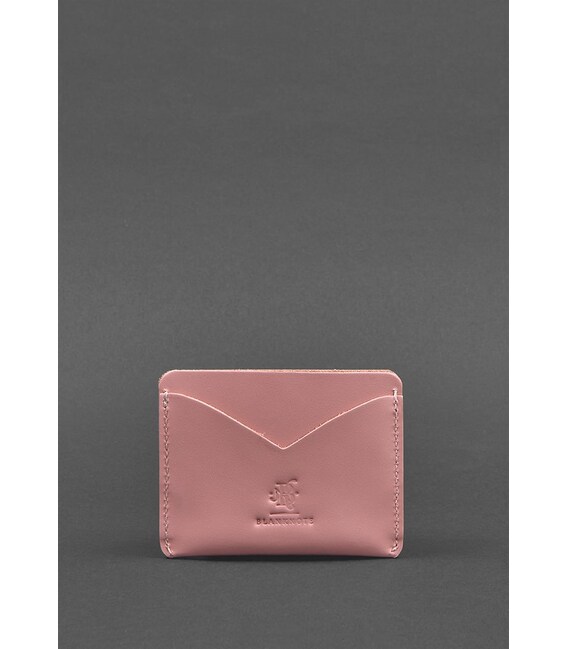 Женская кожаная визитница 5.0 розовая фото, картинка, изображение