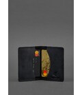 Кожаный кард-кейс (визитница) 6.0 черный Crazy Horse фото, картинка, изображение