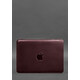 Кожаный чехол для MacBook 14 дюйм Бордовый Crazy Horse фото