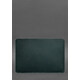 Кожаный чехол для MacBook 14 дюйм Зеленый Crazy Horse фото