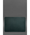Кожаный чехол для MacBook 14 дюйм Зеленый Crazy Horse картинка, изображение, фото