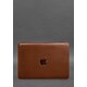 Кожаный чехол для MacBook 14 дюйм Светло-коричневый Crazy Horse фото