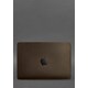 Кожаный чехол для MacBook 14 дюйм Темно-коричневый Crazy Horse фото