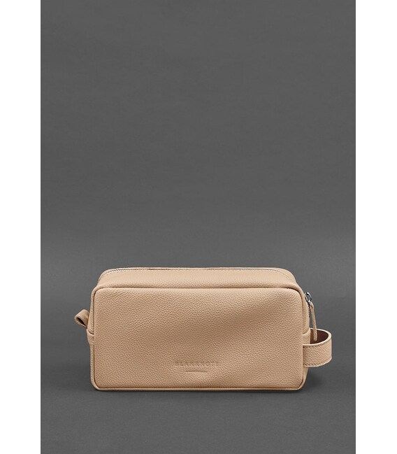 Кожаная косметичка-несессер 6.0 бежевый флотар фото, картинка, изображение