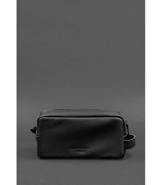 Шкіряна косметичка-несесер 6.0 чорний флотар картинка, зображення, фото