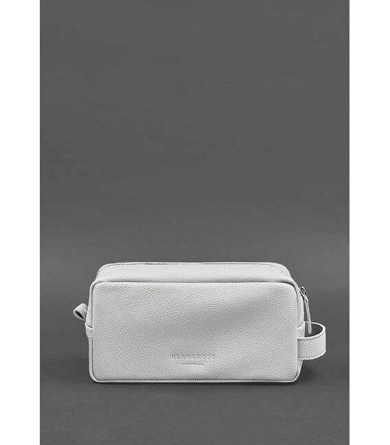 Шкіряна косметичка-несесер 6.0 білий флотар картинка, зображення, фото