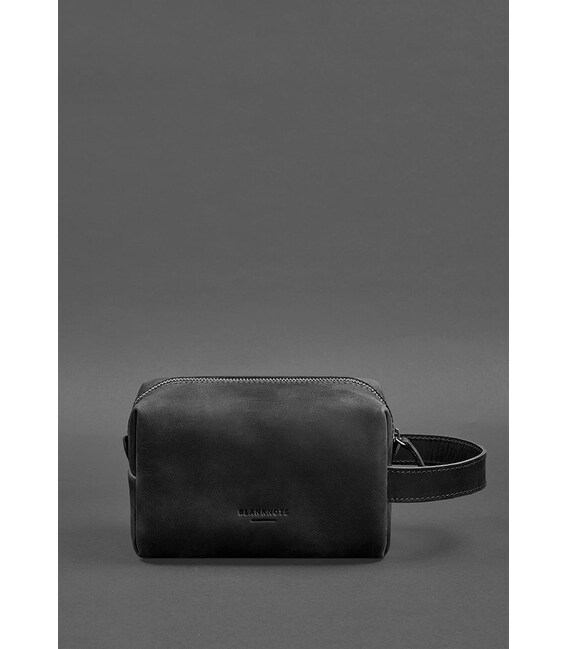 Кожаная косметичка-несессер 5.0 Черный Crazy Horse фото, картинка, изображение