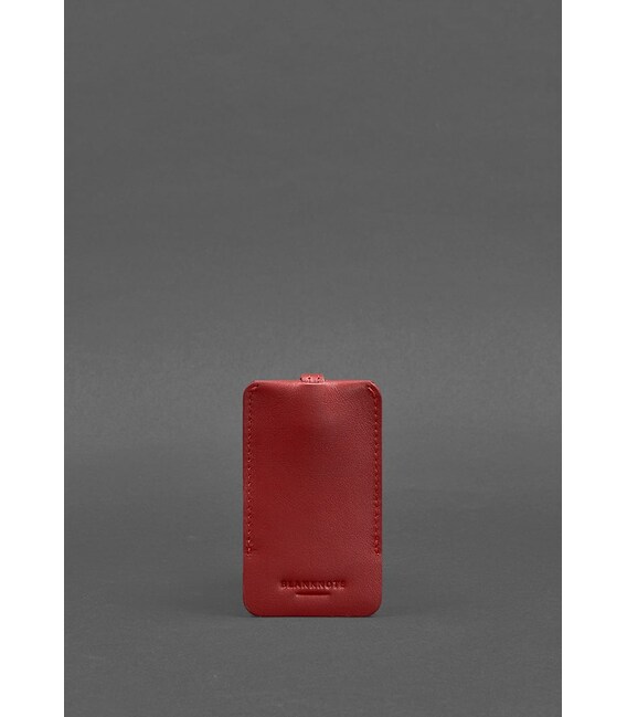 Кожаная ключница 1.0 красная Краст фото, картинка, изображение