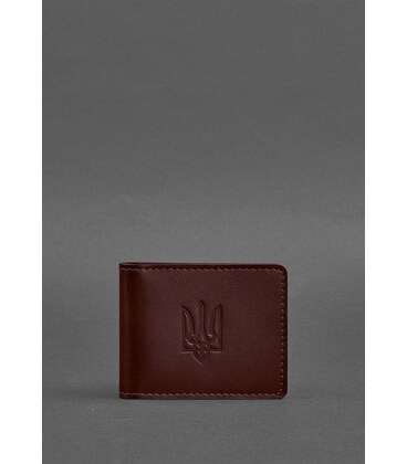 Шкіряна обкладинка для посвідчення з гербом бордова картинка, зображення, фото