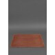 Настольный набор из натуральной кожи 1.0 светло-коричневый Crazy Horse фото