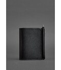 Шкіряна обкладинка-портмоне 2.0 чорна Краст картинка, зображення, фото