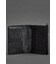 Шкіряна обкладинка-портмоне 2.0 чорна Краст картинка, зображення, фото