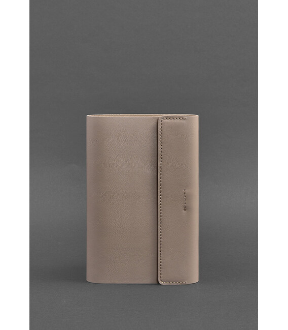 Кожаный блокнот софт-бук 7.0 светло-бежевый Краст фото, картинка, изображение