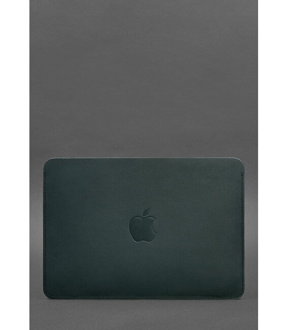 Чехол из натуральной кожи для MacBook 13 дюйм Зеленый Краст фото