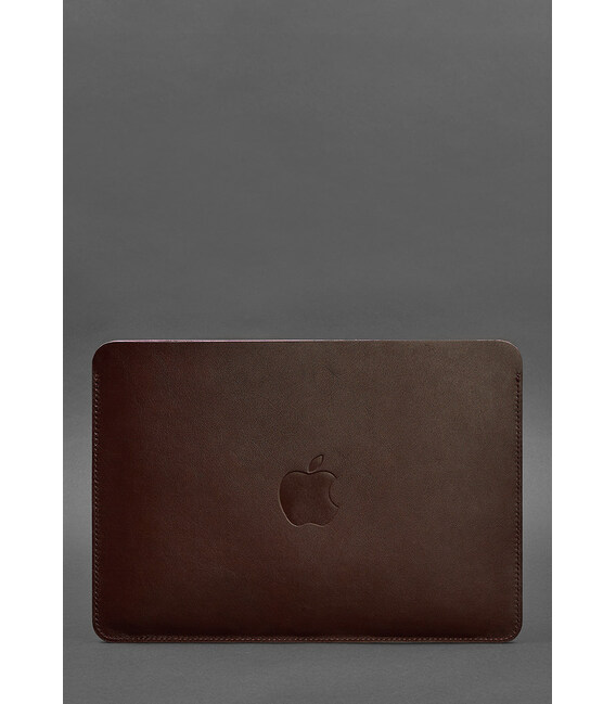 Чехол из натуральной кожи для MacBook 13 дюйм Бордовый фото, картинка, изображение