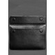 Кожаный чехол-конверт на магнитах для MacBook 15-16 дюйм Черный фото
