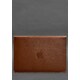 Шкіряний чохол-конверт на магнітах для MacBook 15-16 дюйм Світло-коричневий картинка, зображення, фото