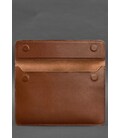 Кожаный чехол-конверт на магнитах для MacBook 15-16 дюйм Светло-коричневый картинка, изображение, фото