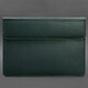 Кожаный чехол-конверт на магнитах для MacBook 15-16 дюйм Зеленый фото