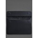 Кожаный чехол-конверт на магнитах для MacBook 15-16 дюйм Синий Crazy Horse фото