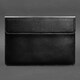 Кожаный чехол-конверт на магнитах для MacBook 13 Черный фото