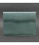 Кожаный чехол-конверт на магнитах для MacBook 13 Бирюзовый фото, картинка, изображение