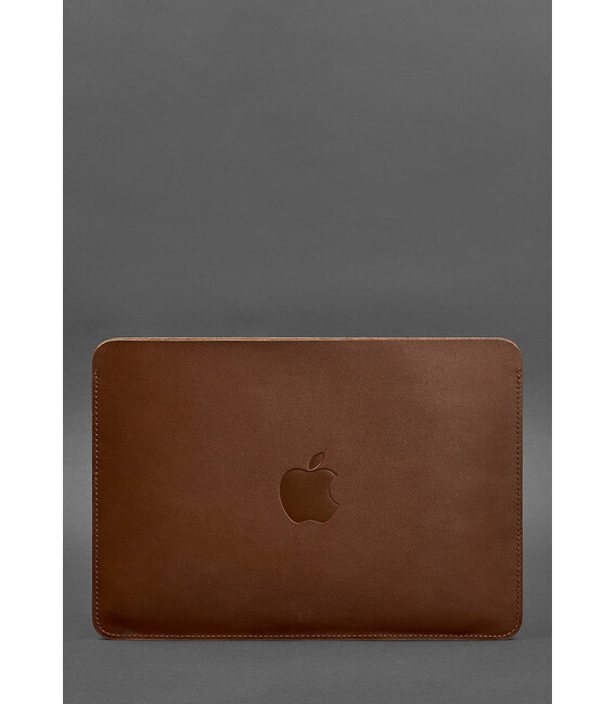 Чехол из натуральной кожи для MacBook 13 дюйм Светло-коричневый Краст фото, картинка, изображение