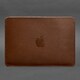 Чохол із натуральної шкіри для MacBook 13 дюйм Світло-коричневий картинка, зображення, фото