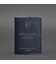 Кожаная обложка для военного билета 7.0 темно-синяя фото, картинка, изображение