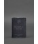 Шкіряна обкладинка для військового квитка 7.0 темно-синя Crazy Horse картинка, зображення, фото