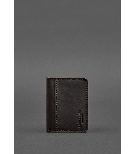 Кожаная обложка для ID-паспорта и водительских прав 4.1 коричневая с гербом Украины фото, картинка, изображение