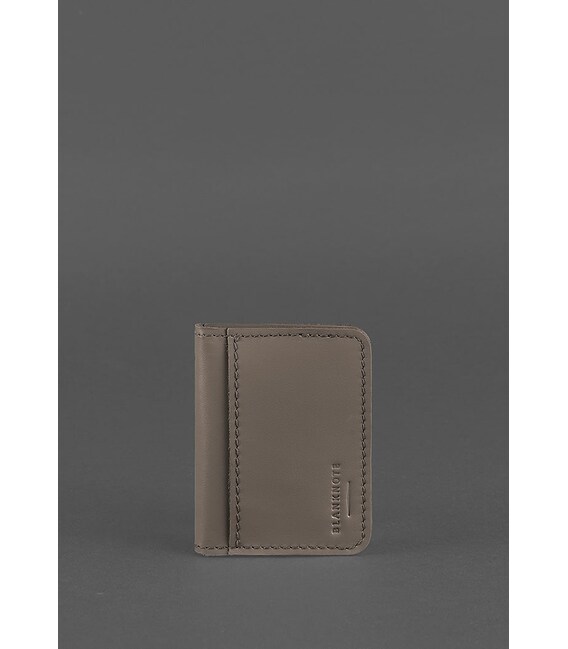 Шкіряна обкладинка для ID-паспорта і водійського повсідчення 4.1 темно-бежева з гербом картинка, зображення, фото