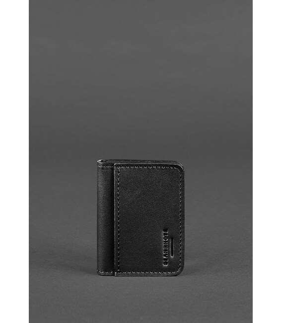 Кожаная обложка для ID-паспорта и водительских прав 4.1 черная с гербом фото, картинка, изображение