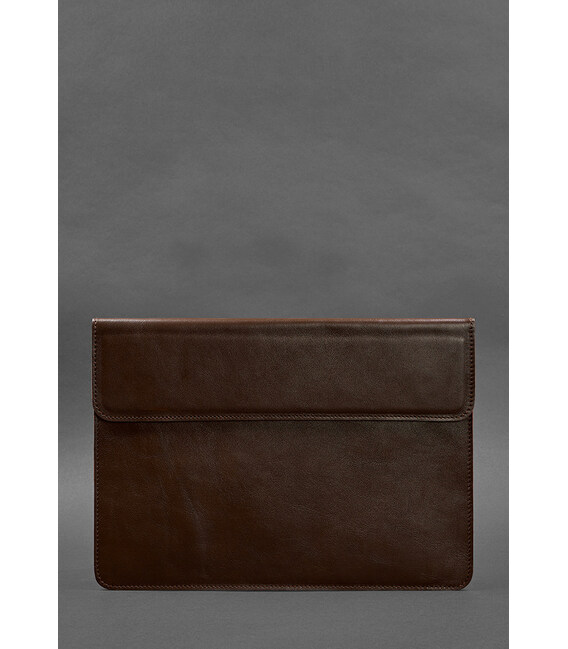 Кожаный чехол-конверт на магнитах для MacBook 14 Бордовый фото, картинка, изображение