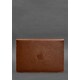 Кожаный чехол-конверт на магнитах для MacBook 14 Светло-коричневый фото