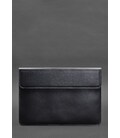 Кожаный чехол-конверт на магнитах для MacBook 14 Темно-синий картинка, изображение, фото