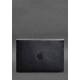 Кожаный чехол-конверт на магнитах для MacBook 14 Темно-синий фото
