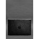 Шкіряний чохол-конверт на магнітах для MacBook 14 Чорний картинка, зображення, фото