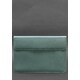 Кожаный чехол-конверт на магнитах для MacBook 15 дюйм Бирюзовый фото