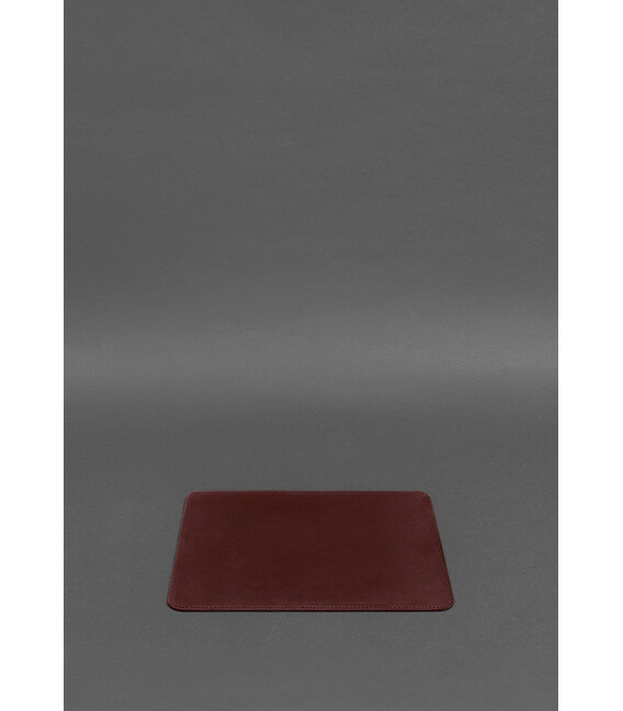 Коврик для мышки из натуральной кожи 1.0 бордовый Crazy Horse фото, картинка, изображение