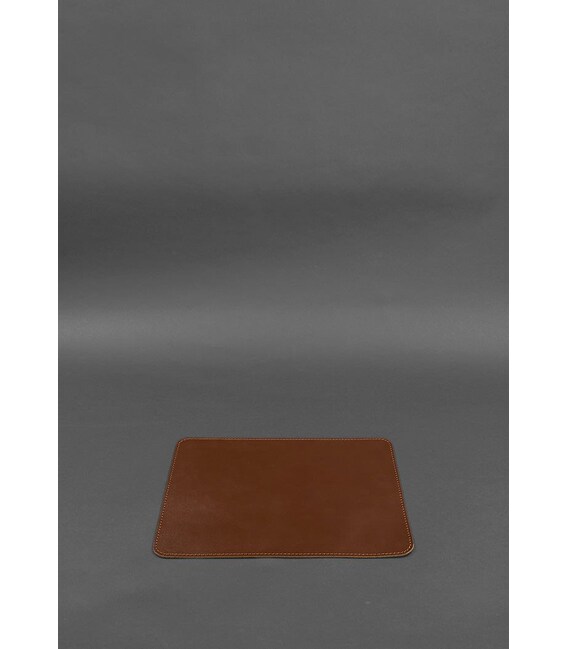 Коврик для мышки из натуральной кожи 1.0 светло-коричневый краст фото, картинка, изображение