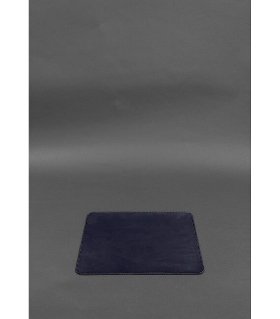 Коврик для мышки из натуральной кожи 1.0 темно-синий краст фото, картинка, изображение