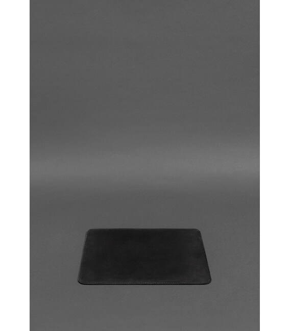 Коврик для мышки из натуральной кожи 1.0 черный Crazy Horse фото, картинка, изображение